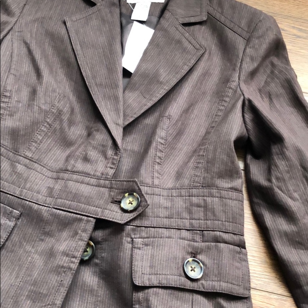 NWT Banana Republic Casual Brown Jacket - Picture 5 of 8